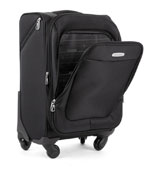 чемодан на колесах из текстиля