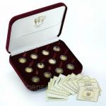 Cувенирный набор золотых монет 'Знаки Зодиака'