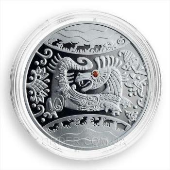 Серебряная монета Год Дракона