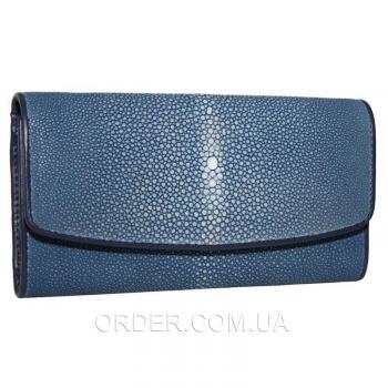 Женский кошелек из кожи ската (ST 52 SA Blue)