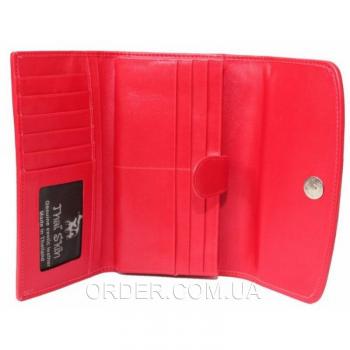 Женский кошелек из кожи ската (ST 52 Fire red)