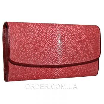 Женский кошелек из кожи ската (ST 52 SA Red)
