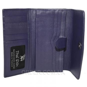 Женский кошелек из кожи ската (ST 52 Dark Blue)