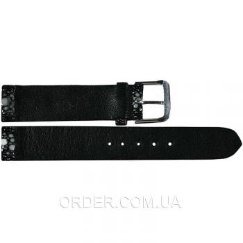 Ремешок для часов из кожи ската (STWS 03 Black)