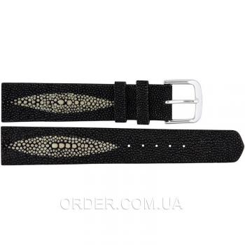 Ремешок для часов из кожи ската (STWS 02 Black)