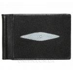 Зажим для купюр из кожи ската (STMC 02 Black)