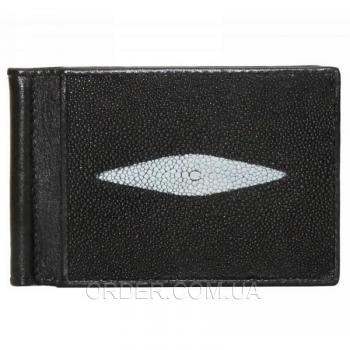 Зажим для купюр из кожи ската (STMC 02 Black)