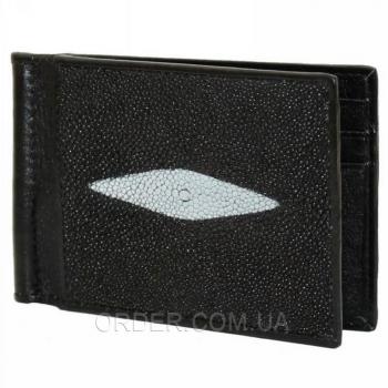 Зажим для купюр из кожи ската (STMC 02 Black)