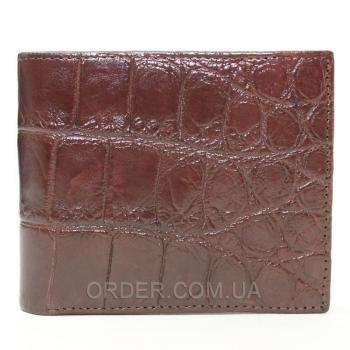 Портмоне из кожи сиамского крокодила (ALM 03 EX Brown)