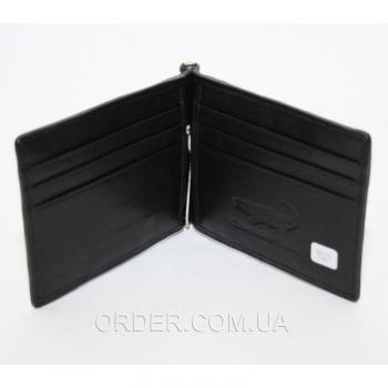 Зажим для купюр из кожи крокодила (ALNT 59B Black)