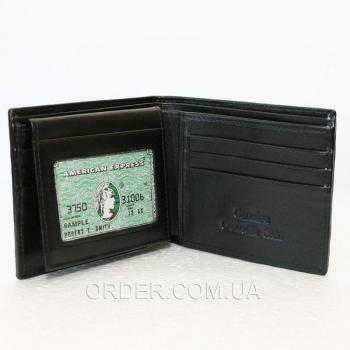 Мужское портмоне из кожи крокодила (ALM 03 B Black)