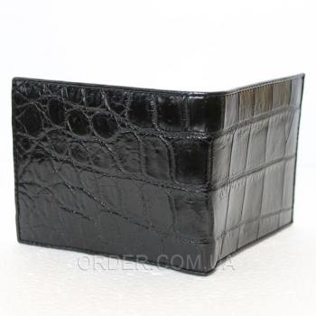Мужское портмоне из кожи крокодила (ALM 03 B Black)