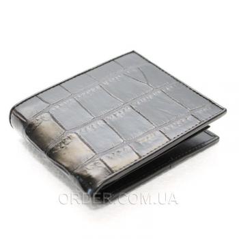 Мужское портмоне из кожи крокодила (ALM 03 B Black)