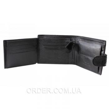 Мужское портмоне из кожи крокодила (ALM 100T Black)