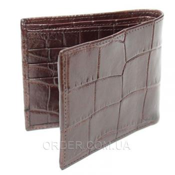 Портмоне из кожи сиамского крокодила (ALM 03 EX Brown)