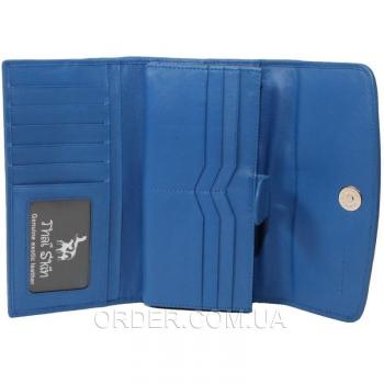 Женский кошелек из кожи крокодила (PCM 03 BT Ocean Blue)