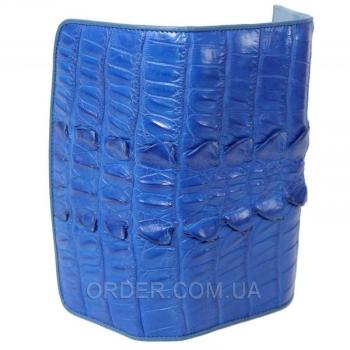 Женский кошелек из кожи крокодила (PCM 03 BT Ocean Blue)