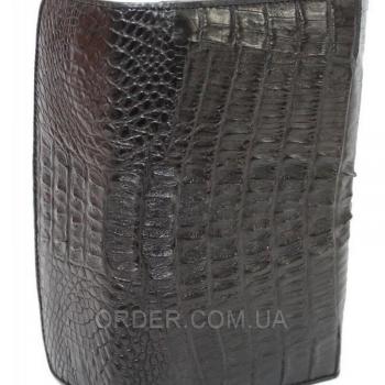 Женский кошелек из кожи крокодила (PCM 03 ST Black)