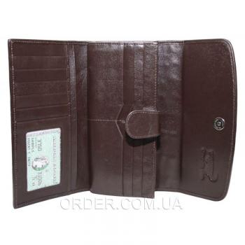 Женский кошелек из кожи крокодила (PCM 03 B Brown)