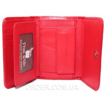 Женский кошелек из кожи крокодила (PCM 63 B Fire Red)