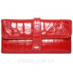 Женский кошелек из кожи крокодила (ALW 09 Red)