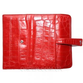 Женский кошелек из кожи крокодила (ALW 09 Red)