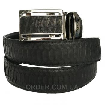 Мужской ремень из кожи питона (105 PTB Belly Black)