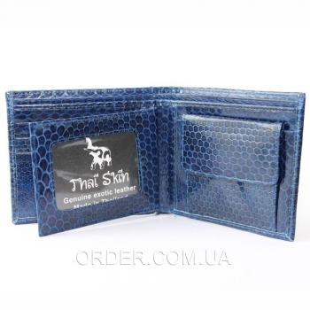 Мужской кошелек из кожи морской змеи (SN 22 Dark Blue)