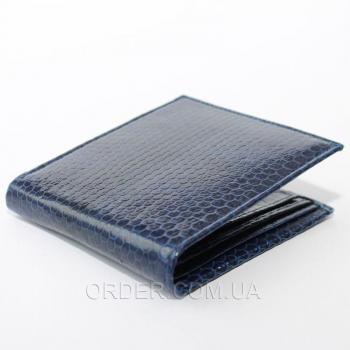 Мужской кошелек из кожи морской змеи (SN 22 Dark Blue)