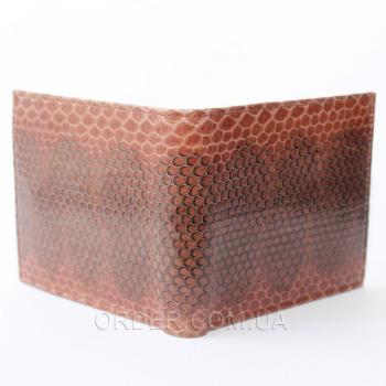 Мужской кошелек из кожи морской змеи (SN 22 Tan)