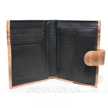 Мужской кошелек из кожи морской змеи (SN 76 Tan)