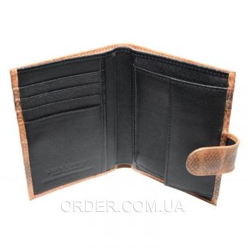 Мужской кошелек из кожи морской змеи (SN 76 Tan)