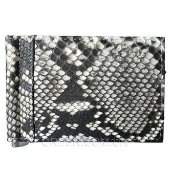 Зажим для купюр из кожи питона (PTMC 01 Natural)