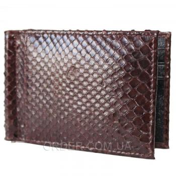 Зажим для купюр из кожи питона (PTMC 01 Brown)