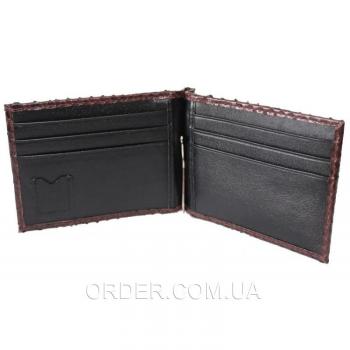 Зажим для купюр из кожи питона (PTMC 01 Brown)