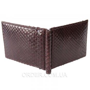 Зажим для купюр из кожи питона (PTMC 01 Brown)