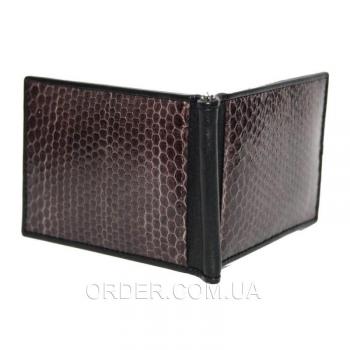 Зажим для купюр из кожи змеи (SNMC 01 Brown)