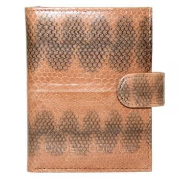 Мужской кошелек из кожи морской змеи (SN 76 Tan)