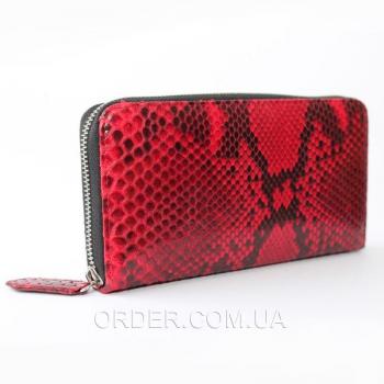 Женский кошелек из кожи питона (PT 11 EX Red)