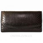 Женский кошелек из кожи питона (PT 52 Black)