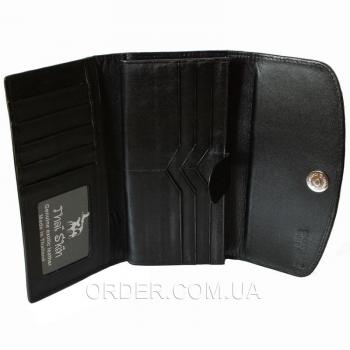 Женский кошелек из кожи питона (PT 52 Black)