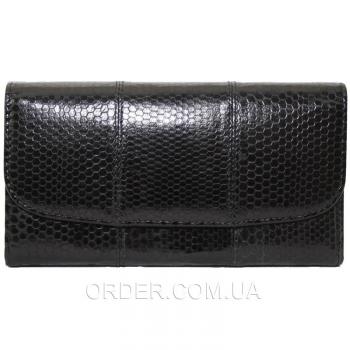 Женский кошелек из кожи морской змеи (SN 52 Black)