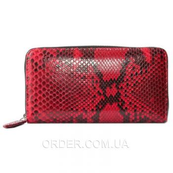 Женский кошелек из кожи питона (PT 11 EX Red)