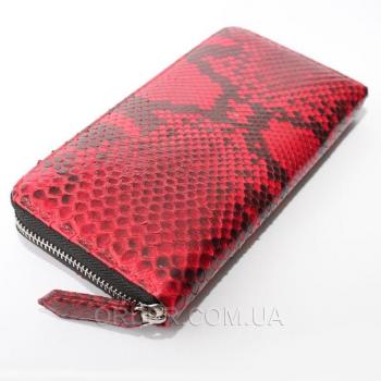 Женский кошелек из кожи питона (PT 11 EX Red)