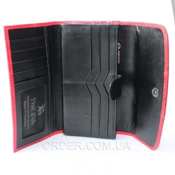 Женский кошелек из кожи морской змеи (SN 52 Fire Red)