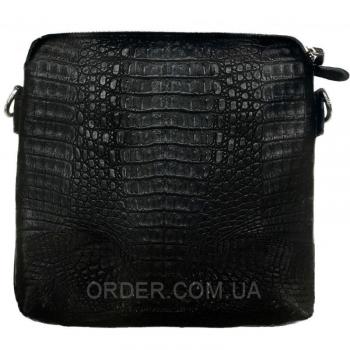 Мужская сумка из кожи крокодила (DCM 9021 Black)
