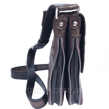 Мужская сумка из кожи крокодила (DCM 1608 Brown)