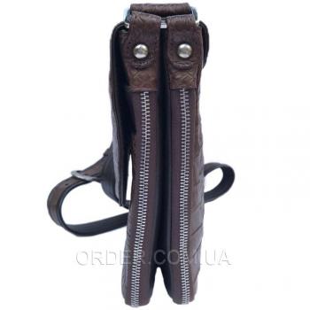 Мужская сумка из кожи крокодила (DCM 1608 Brown)