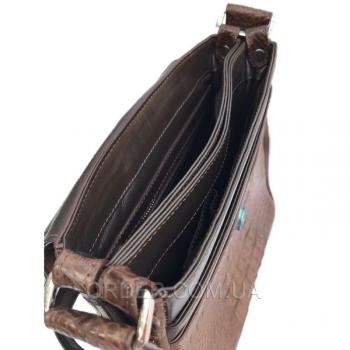 Мужская сумка из кожи крокодила (DCM 1608 Brown)