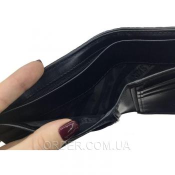 Мужское портмоне из кожи сиамского крокодила (ALM 03-2 BS Black)